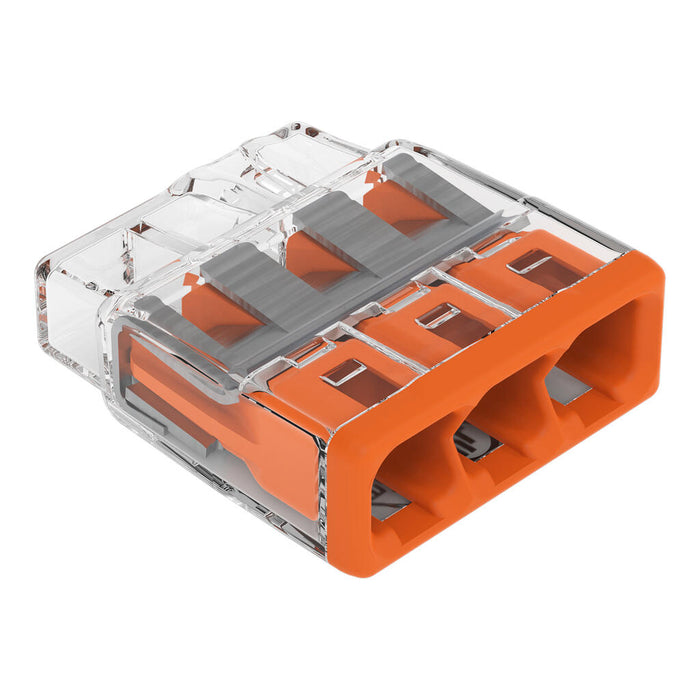 WAGO 2773-403 PUSHWIRE® 3-Conductor Splicing Connector