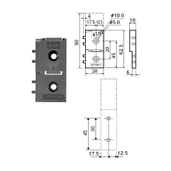 Panasonic AFP0811 FP SIGMA MOUNTING PLATE 10pcs