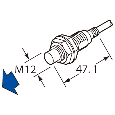 Panasonic GX-312ML-A-P-J M12 Thread Non-Shield PNP NO M12 Pigtail