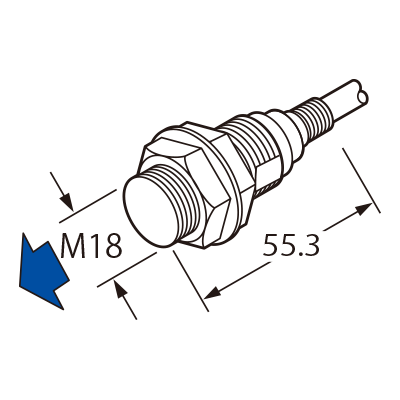 Panasonic GX-318M-A-P-C5 M18 Threaded Shielded PNP NO 5M