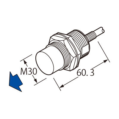 Panasonic GX-330ML-B-N-C5 M30 Threaded Non-Shielded NPN NC 5M