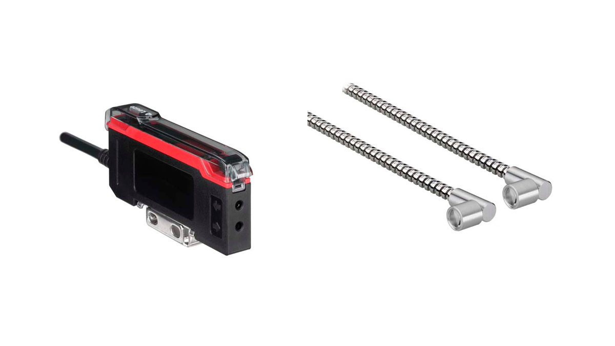 Leuze fiber optic amplifier and fiber optics
