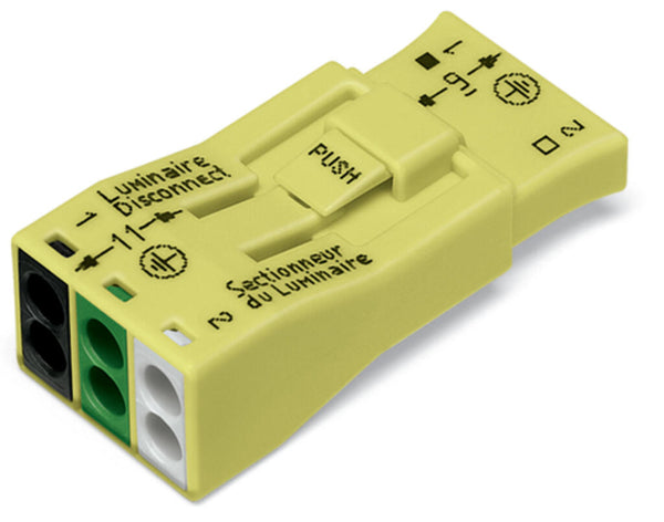 WAGO 873-953 PUSHWIRE® 3-Conductor Connector with PE (L+N+PE)
