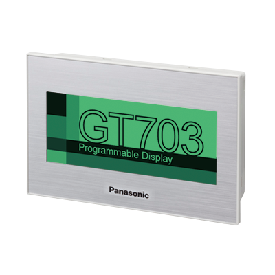 Panasonic AIG703WGN1S5 GT703 3.8 in., RS232C,5VDC Silver, SDCard Slot (green/orange/red backlight)