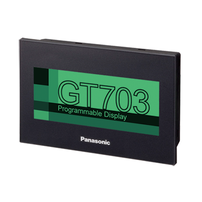 Panasonic AIG703WGNMB5 GT703 3.8 in., RS422/485,5VDC Black, SDCard Slot (green/orange/red backlight)
