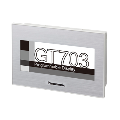 Panasonic AIG703WMN1S2 GT703 3.8 in., RS232C,24VDC Silver, SDCard Slot (white/pink/red backlight)
