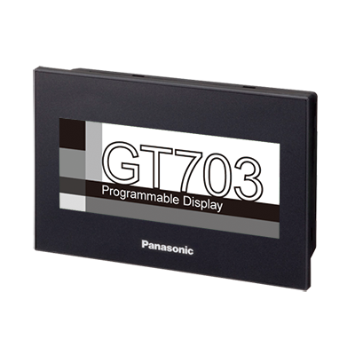Panasonic AIG703WMNMB2 GT703 3.8 in., RS422/485,24VDC Black, SDCard Slot (white/pink/red backlight)