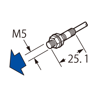 Panasonic GX-305M-A-P-C5 M5 Threaded Shielded PNP NO 5M