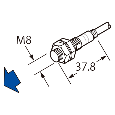 Panasonic GX-308MK-B-P-R M8 Threaded Shielded PNP NC Fl Long Rang