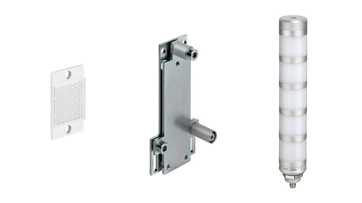 Leuze reflector, mounting device and tower light